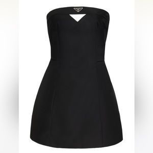 ISO PRADA RE-NYLON STRAPLESS DRESS